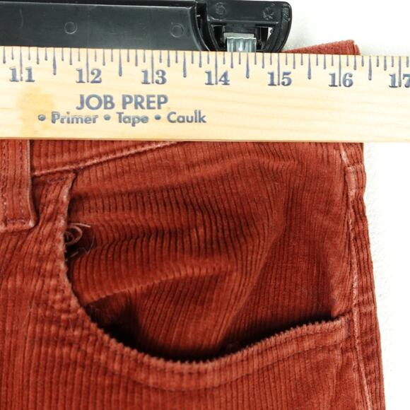 Levis Corduroy Pants Womens SZ 31 70s High Rise Flare Leg Bell Bottom Preppy - Picture 3 of 12